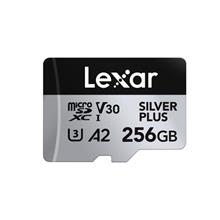 256GB LEXAR LMSSIPL256G-BNANG HIGH-PERFORMANCE SILVER PLUS MICROSDXC UHS-I UP TO 205MB/S READ 150MB/S WRITE C10 A2 V30 