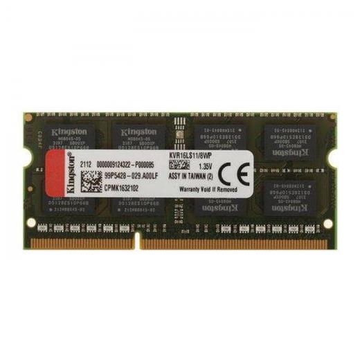 8 GB DDR3 1600MHZ KINGSTON 1X8 CL11 SODIMM NB KVR16LS11/8WP 