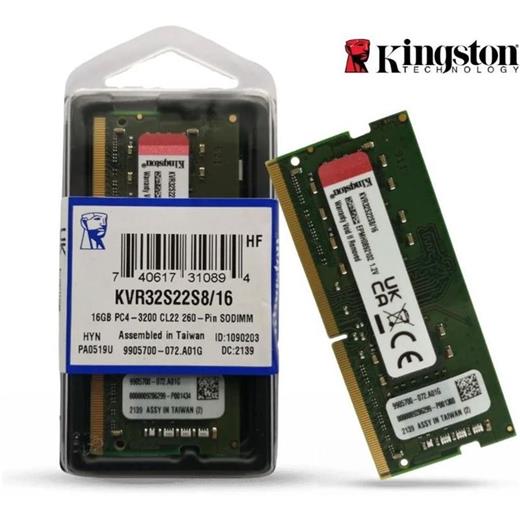 16GB DDR4 3200Mhz SODIMM KVR32S22S8/16 KINGSTON